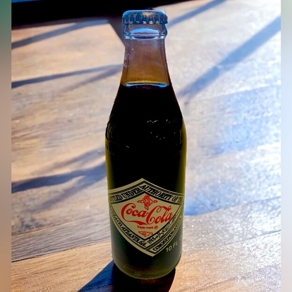 Vintage 1977 Coca Cola Coke 75th anniversary commemorative Glass Bottle, Sealed - Picture 1 of 12